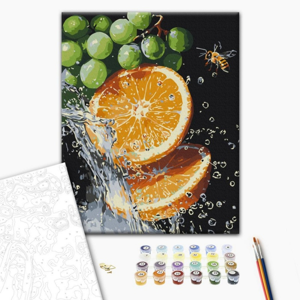 Malowanie po numerach BRUSHME, 40x50 cm, soczysta kombinacja, 1 szt., w pudełku