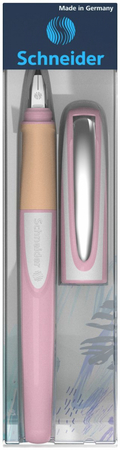 Pióro wieczne SCHNEIDER Ray, L, pud. plastikowe, różowo-białe