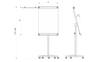 Flipchart TF02 mobilny Classic z ramionami 