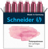 Naboje do piór SCHNEIDER, 6 szt., rose / pudrowy róż