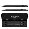 Zestaw długopis 849 i ołówek 844 CARAN D'ACHE Black Code, w etui, czarny