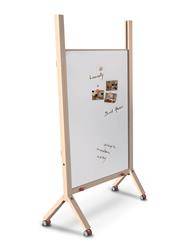 Flipchart MemoBe Idea, suchościeralny magnetyczny, rama drewniana z olchy, 80 x 120 x H180 cm