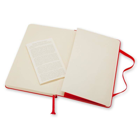 Notes MOLESKINE Classic P (9x14cm) w linie, twarda oprawa, 192 strony, czerwony