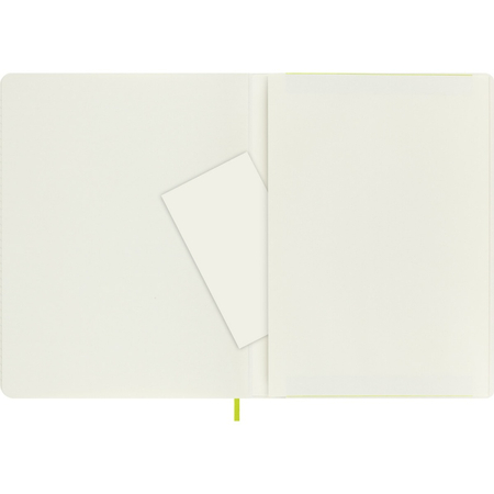 Notes MOLESKINE Classic XL (19x25cm), w linie, miękka oprawa, 192 strony, lemon green
