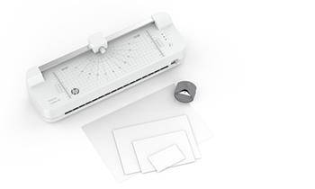 Laminator HP ONELAM COMBO A3, zintegrowany trymer, prędkość laminowania 40 cm/min, biały