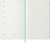 Kalendarz tygodniowy MOLESKINE 2025/26, 18M, L, twarda oprawa, 13x21cm, aquamarine