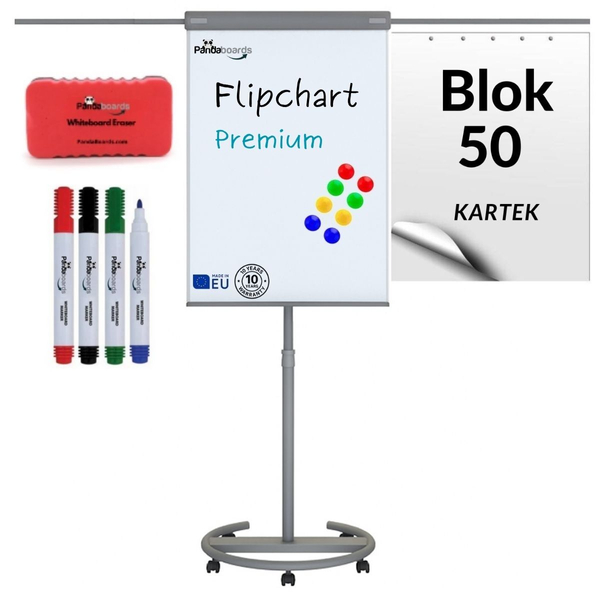 Flipchart mobilny Premium FM4 z ramionami na blok