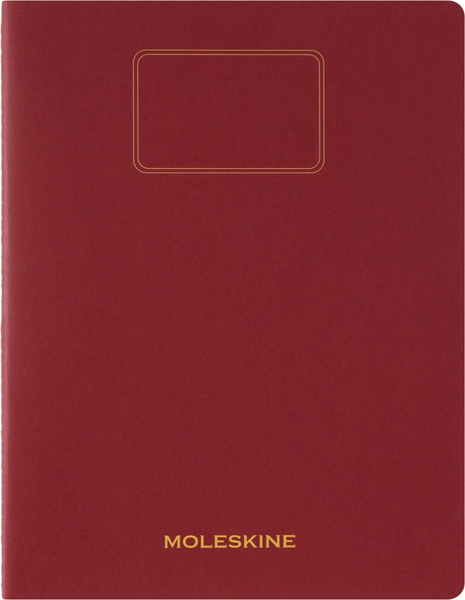Zeszyt MOLESKINE Student Cahier, XXL, w linie, 21,6x27,9cm, czerwony
