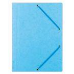 Teczka z gumką DONAU, preszpan, A4, 390gsm, 3-skrz., jasnoniebieska