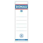 Etykiety wsuwane do segregatora DONAU, 48x153mm, dwustronne, 20szt.