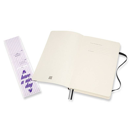 Notes MOLESKINE Classic L (13x21cm), w kratkę, miękka oprawa, 400 stron, czarny