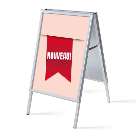 Kundenstopper A1 Komplettset Neu Rot Französisch