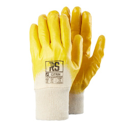 Rękawice nitrylowe lekkie RS Citrin, rozm. 10, żółto-białe