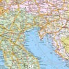 Mapa magnetyczna Europy - polityczno-drogowa