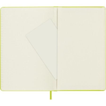 Notes MOLESKINE Classic L (13x21cm), w linie, twarda oprawa, 240 stron, lemon green