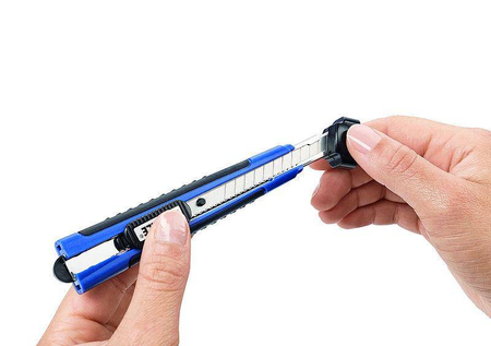 NÓŻ PRO-CUTTER ŚREDNI DAHLE, NIEBIESKI, SAMOBLOKUJĄCY OSTRZE 9mm