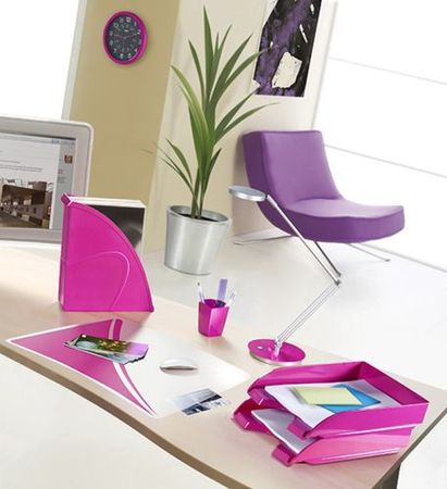 Podkładka na biurko CEPPro Gloss, różowa