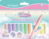Kredki świecowe KEYROAD Pastel, plastikowe, dwustronne, 12 szt., mix kolorów pastelowych