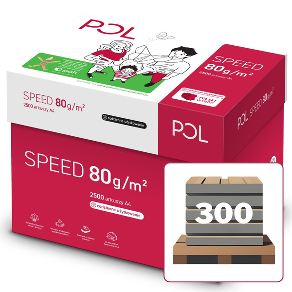 Papier ksero POL SPEED, A4, klasa C, 80gsm, 500ark.