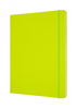 Notes MOLESKINE Classic, XL, 19x25cm, gładki, twarda oprawa, 192 strony, lemon green