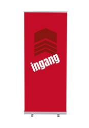 Roll-Banner Budget 85 Komplettset Eingang Rot Niederländisch