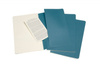 Zestaw 3 zeszytów MOLESKINE Cahier Journals, L, 13x21cm, gładki, 80 stron, brisk blue