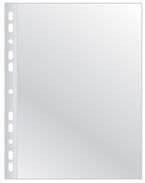 Koszulki na dokumenty Q-CONNECT, poszerzane, PP, A4, groszkowe, 40mikr., 50szt.