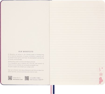 Notes MOLESKINE Sakura 2025, L, 13x21cm, w linie, edycja limitowana