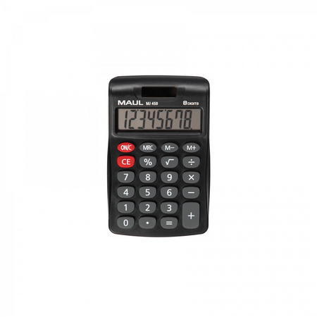 KALKULATOR BIURKOWY JUNIOR MJ 450, 8-POZYCYJNY, CZARNY MAUL