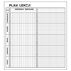 Plan lekcji magnetyczny suchościeralny - 200x92 cm