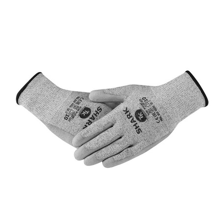 Rękawice TK SHARK, antyprzecięciowe, rozm. 7, szare