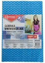 Ścierka uniwersalna OFFICE PRODUCTS, wiskoza 70%, gr. 40g/mkg, 32x50cm, 5szt., niebieska