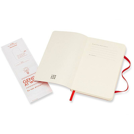 Notes MOLESKINE Classic P (9x14cm), w linie, miękka oprawa, 192 strony, czerwony