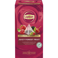 Herbata LIPTON Exclusive Selection, piramidki, owoce leśne, 25 kopert