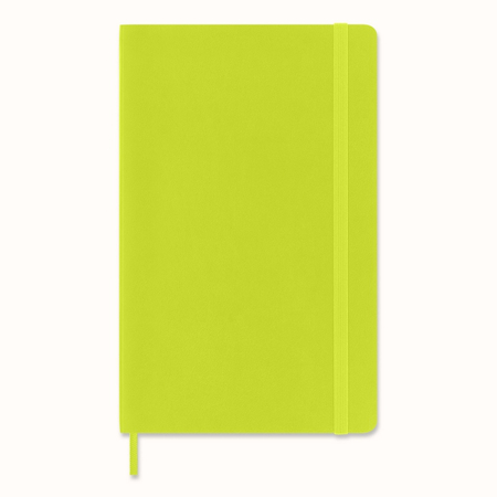 Notes MOLESKINE Classic L (13x21cm), w linie, miękka oprawa, 192 strony, lemon green