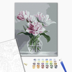 Malowanie po numerach BRUSHME, 40x50 cm, wazon czułości, 1 szt., w pudełku