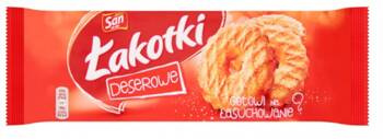 Ciastka Łakotki SAN, 168 g, z cukrem