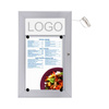 Outdoor Menu Case LED Illuminated With Logo Panel Portrait 1x A4