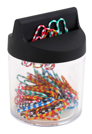 Spinacze powlekane zebra 28 mm MemoBe 60 szt. op. magnetyczne