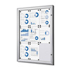 Indoor Lockable Showcase Silver 9x A4