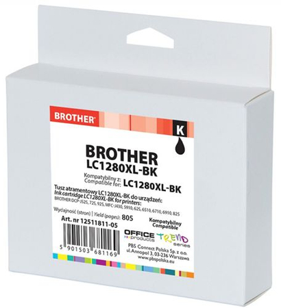 Tusz OP K Brother LC1280XL-BK (do MFC-J5910DW), black
