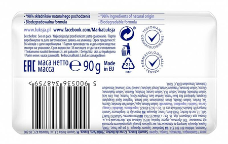 Kremowe mydło w kostce LUKSJA, len, 90g