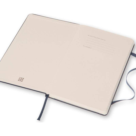 Notes MOLESKINE Classic L (13x21cm) w kratkę, twarda oprawa, sapphire blue, 240 stron, niebieski