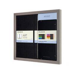 Zestaw MOLESKINE Art. Sketching Kit sketchbook L + zestaw kredek akwarelowych