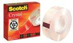 Taśma biurowa SCOTCH® Crystal Clear (600), transparentna, 19mm, 33m, w pudełku
