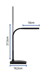 LAMPA BIURKOWA LED MAULpearly, możliwość regulacji światła CZARNA