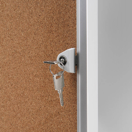 Cork Indoor Lockable Showcase Economy 9x A4