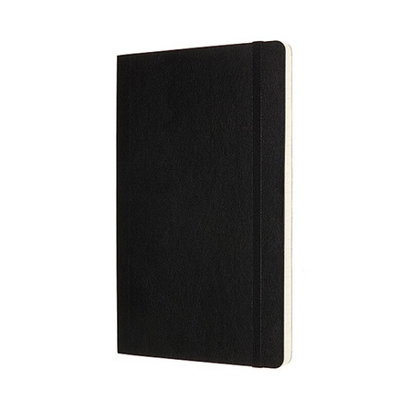 Notes MOLESKINE L (13x21cm), linie-gładki, miękka oprawa, 192 strony, czarny