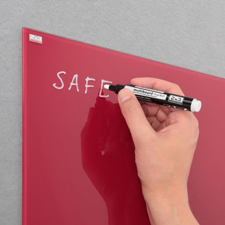 Tablica szklana - czerwona 35x35 WERSJA LIMITOWANA PROMOCJA