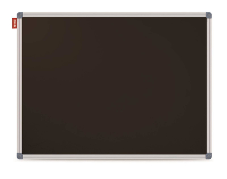 Tablica kredowa magnetyczna MEMOBE czarna, rama aluminiowa Classic, 120x90 cm
